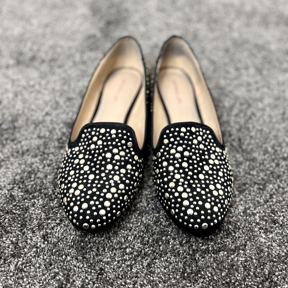 Gold Sequined Flats
